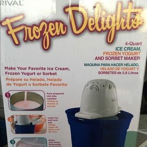NEW Rival Ice Cream/Frozen Yogurt Maker